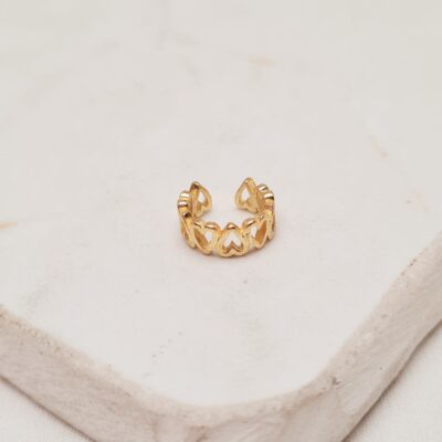 Ear cuff corazones