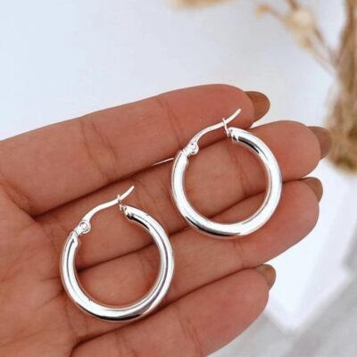 Argollas bombe medianas (acero blanco)