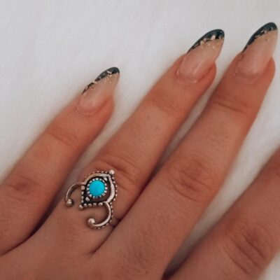 Arabe piedra turquesa nº12 (Plata peruana 950)