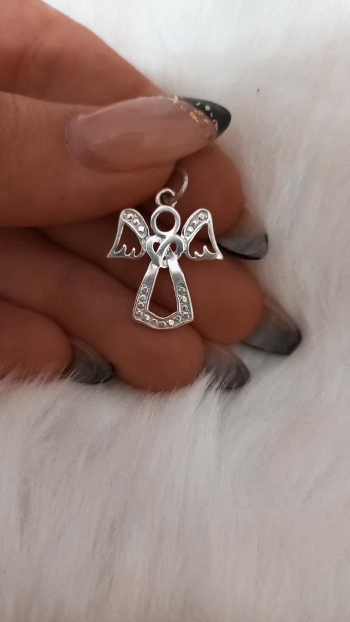 Dije de plata angel