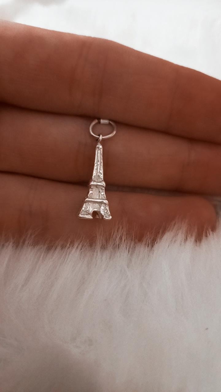 Dije de plata Torre Eiffel