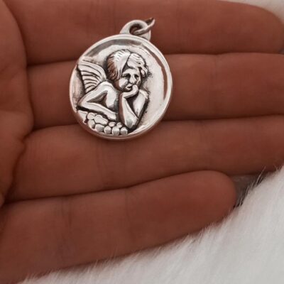 Medalla Angel de la guarda Inflada