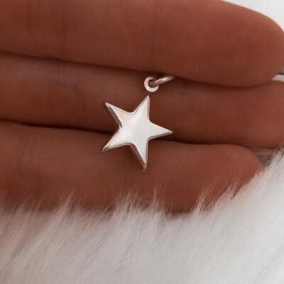 Dije de plata estrella inflada