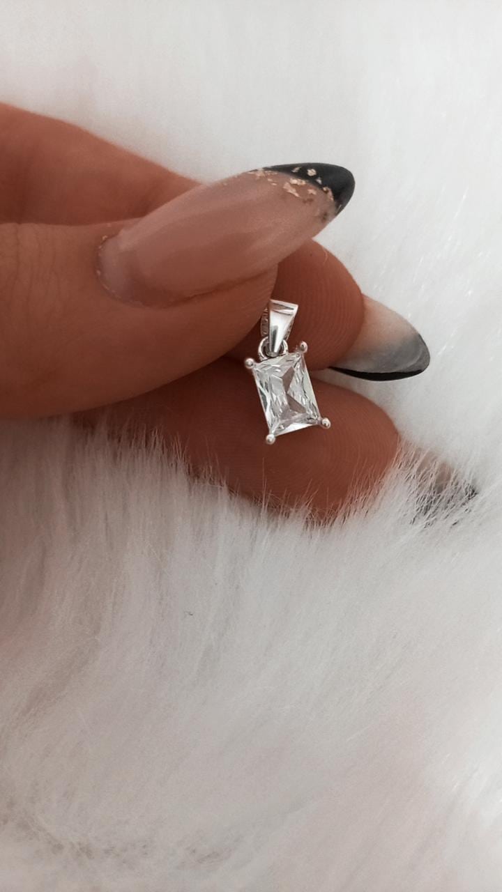 Dije de Plata Cubic Cuadrado