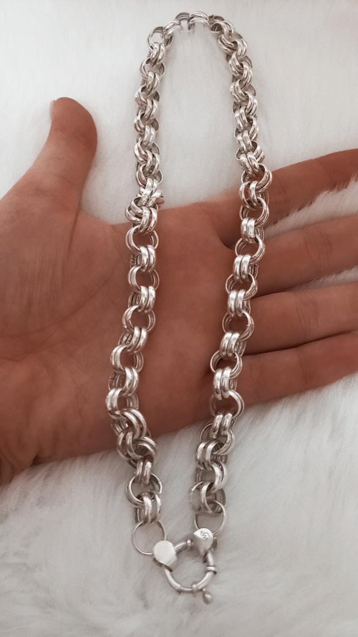 Cadena de plata Doble rolo (45 cm)
