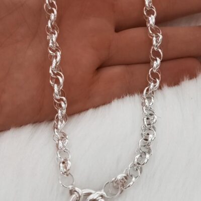 Cadena de plata rolo cordon (45 cm)