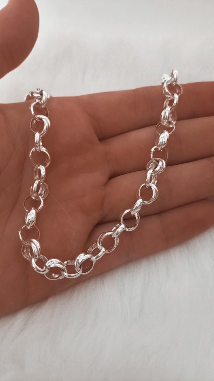 Pulsera de plata Rolo doble - Image 2