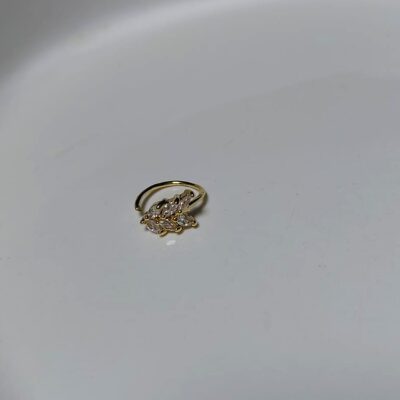 Aro tipo piercing hoja