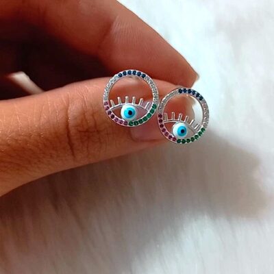 Ojo con micro multicolor (pasante)